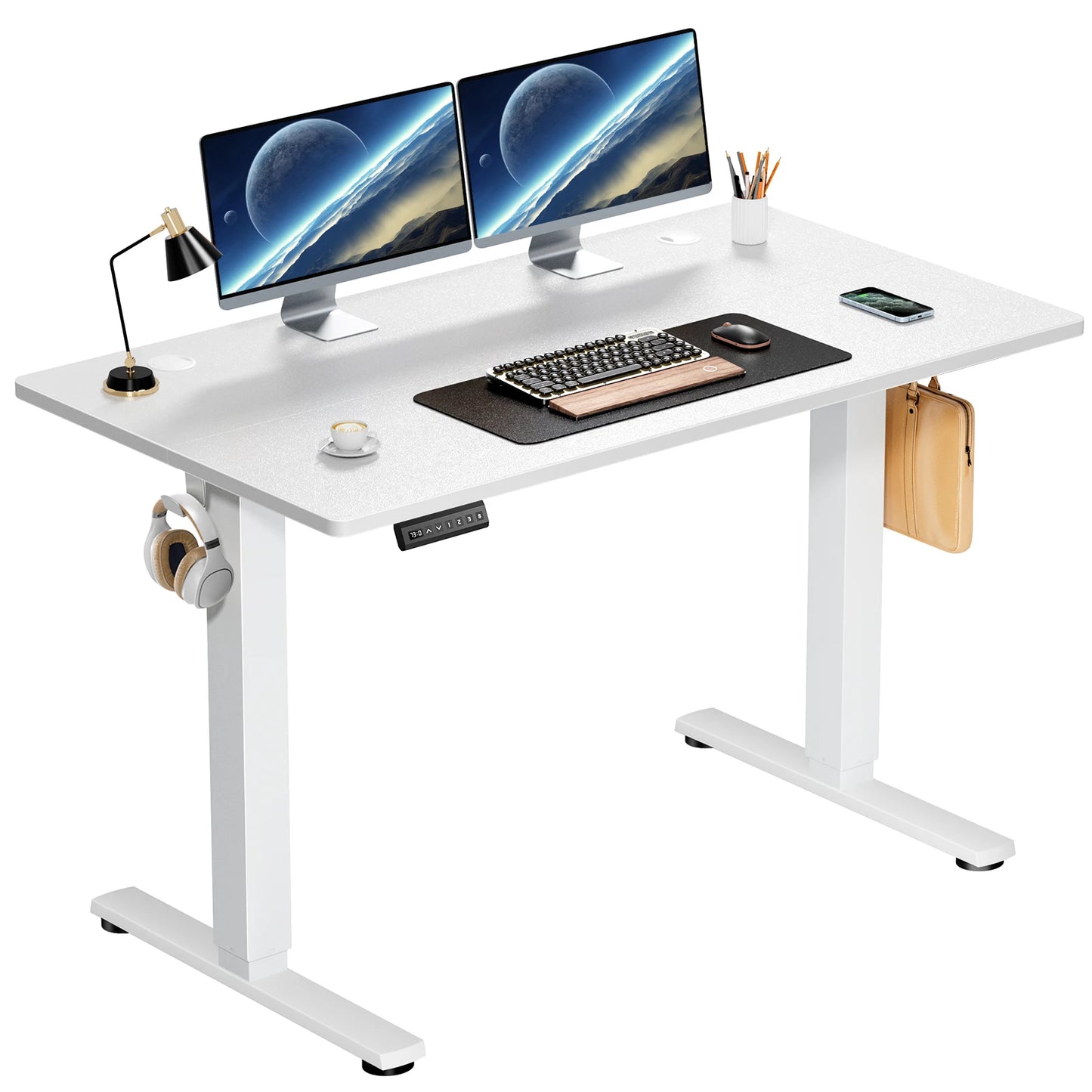 JHK Electric Ergonomic Computer Desk Workstation Adjustable