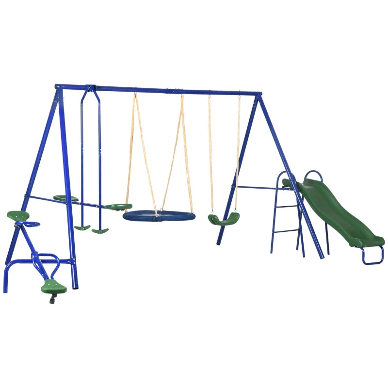 Metal Swing Set for Kids Outdoor