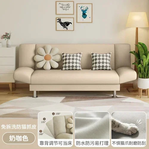 Nordic Fabric Bed Lazy Sofa Foldable Z