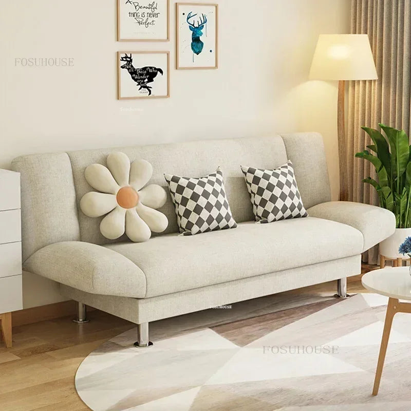 Nordic Fabric Bed Lazy Sofa Foldable Z