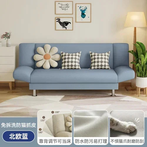 Nordic Fabric Bed Lazy Sofa Foldable Z