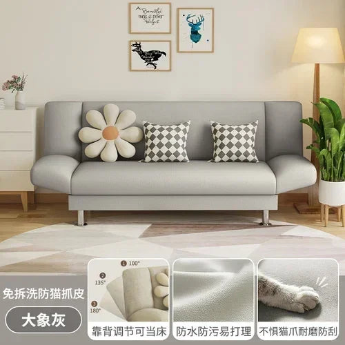 Nordic Fabric Bed Lazy Sofa Foldable Z