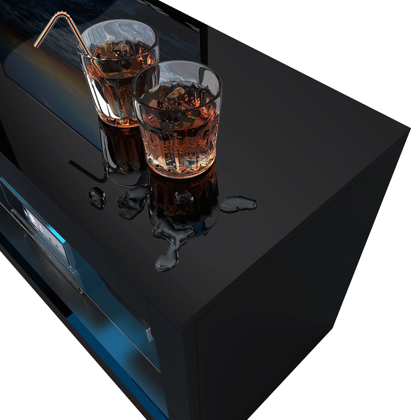 70 Inch TV Media console W/Drawers.