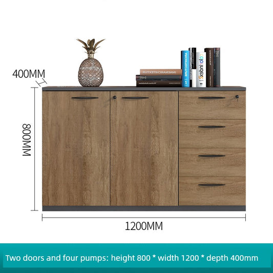 Low Cabinet File Storage W/Lock Drawers