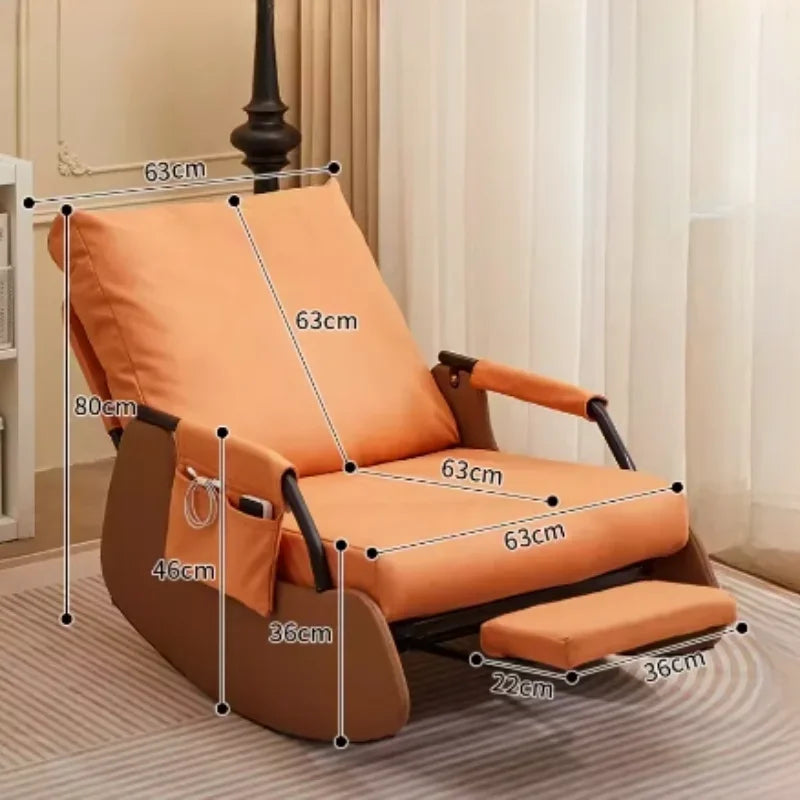 Kawaii Rocking Chair Single European Armchair Lazy Chair Floor Daybed Single Divani Da Soggiorno Home Furniture