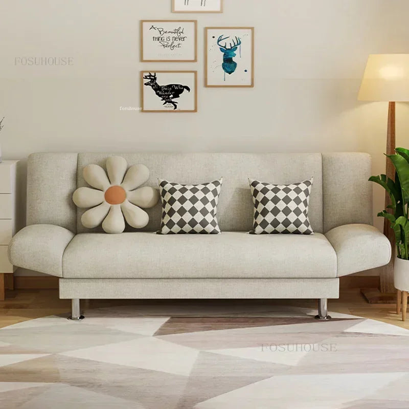 Nordic Fabric Bed Lazy Sofa Foldable Z
