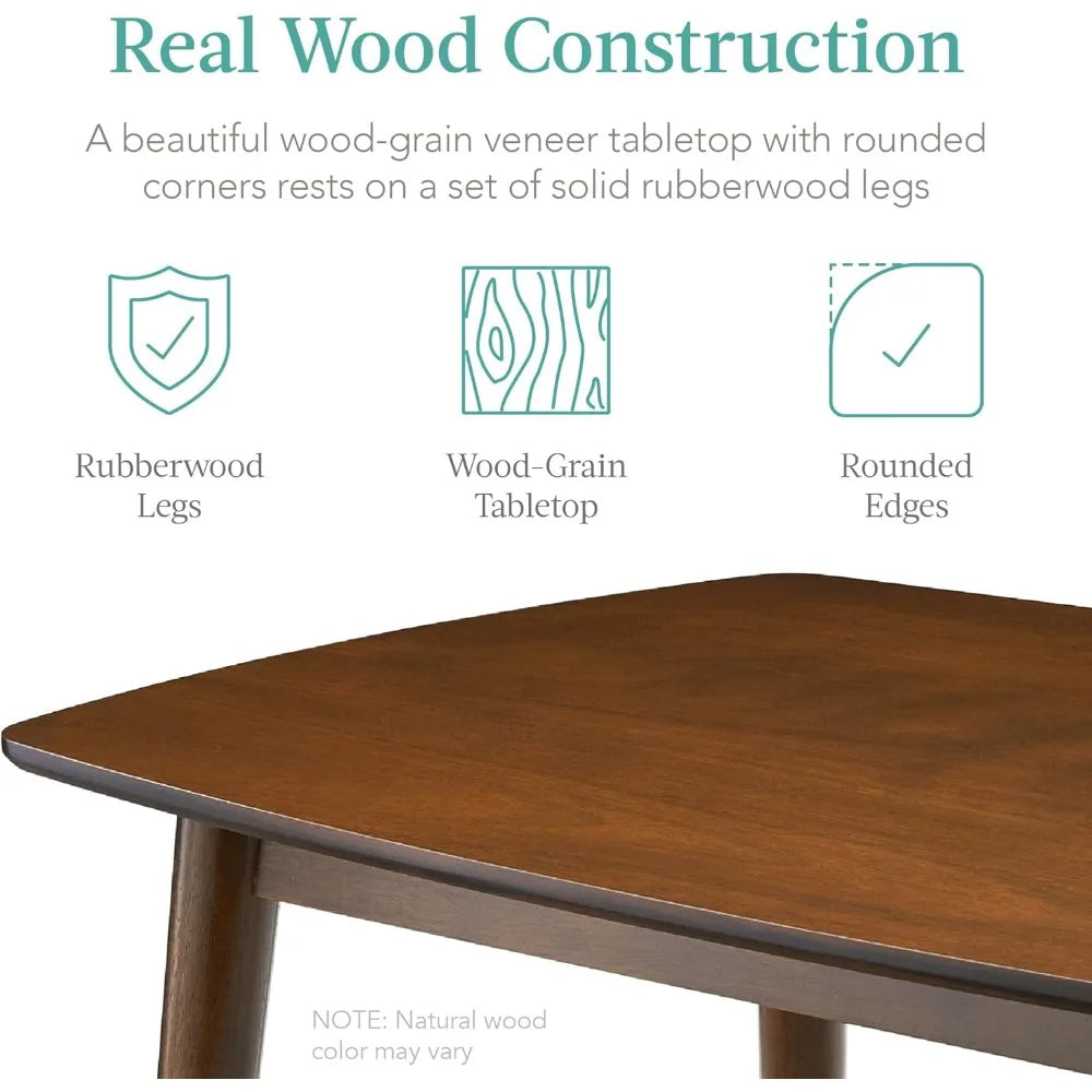 5-Piece Dining Set, W/ 4, Padded Seats & Backrests