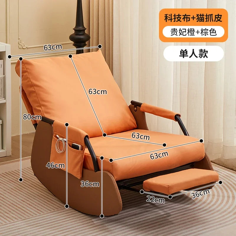 Kawaii Rocking Chair Single European Armchair Lazy Chair Floor Daybed Single Divani Da Soggiorno Home Furniture