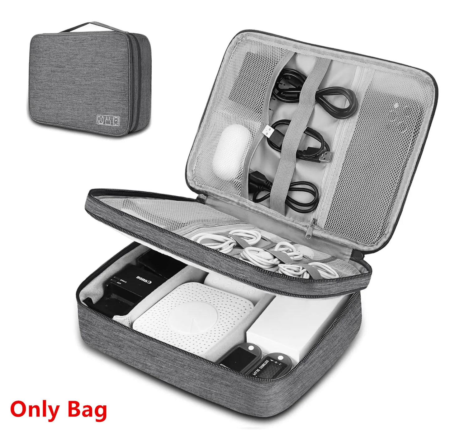 Cable Storage Bag Waterproof Digital Electronic Organizer