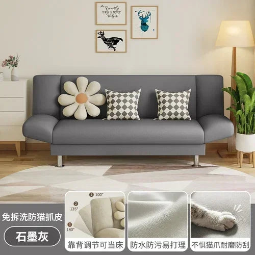 Nordic Fabric Bed Lazy Sofa Foldable Z