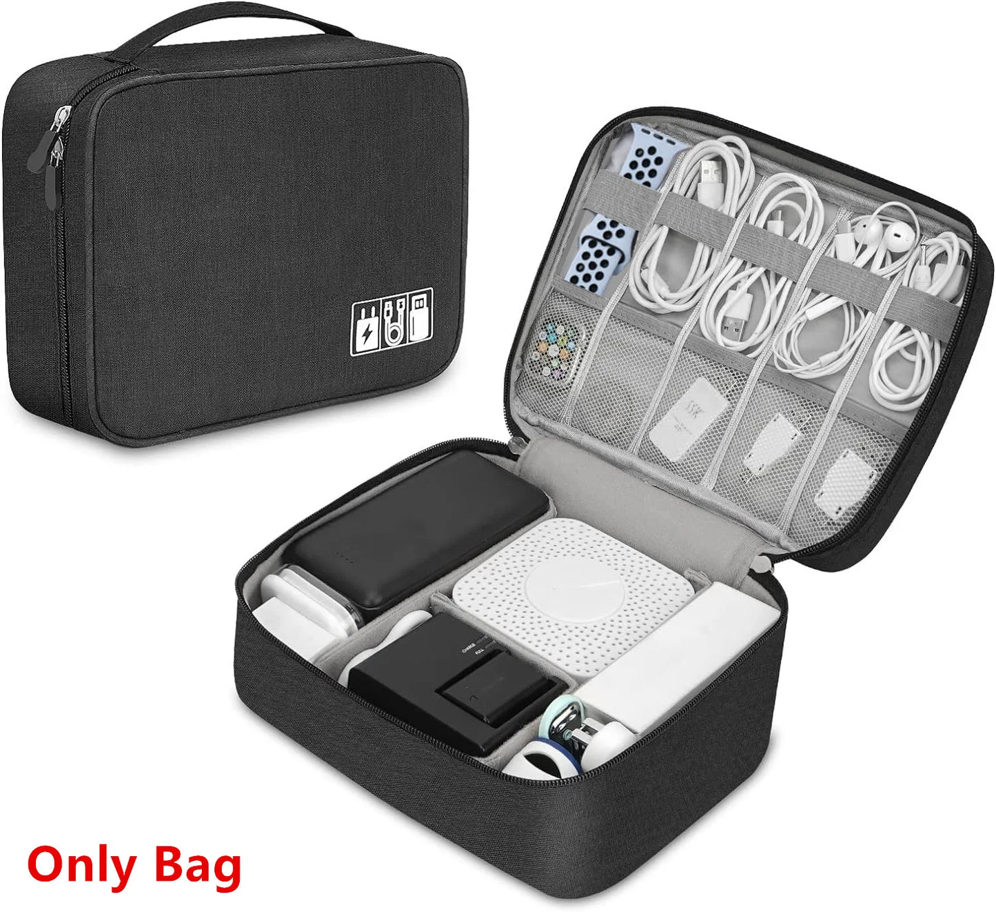 Cable Storage Bag Waterproof Digital Electronic Organizer