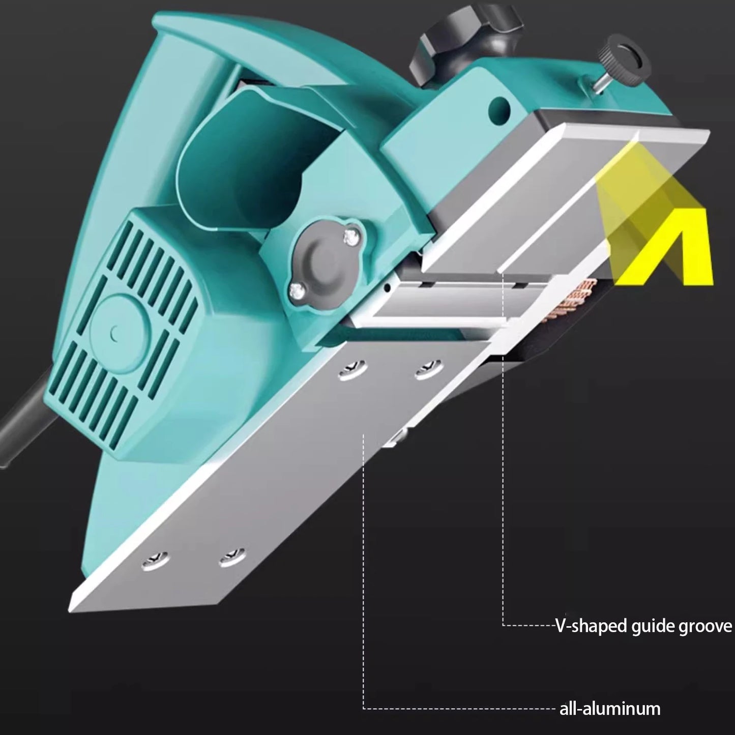 Portable Electric Wood Planer Woodworking Power Tool Household Planing Machine for Home Furniture Woodworking Tool