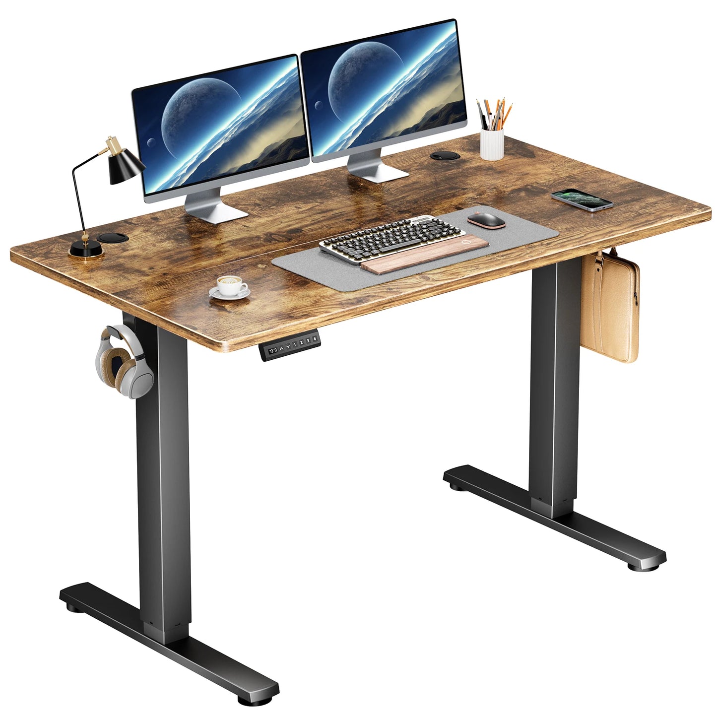 JHK Electric Ergonomic Computer Desk Workstation Adjustable