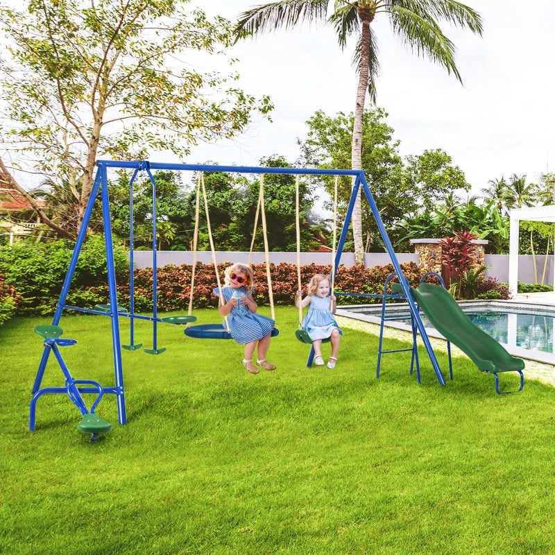 Metal Swing Set for Kids Outdoor