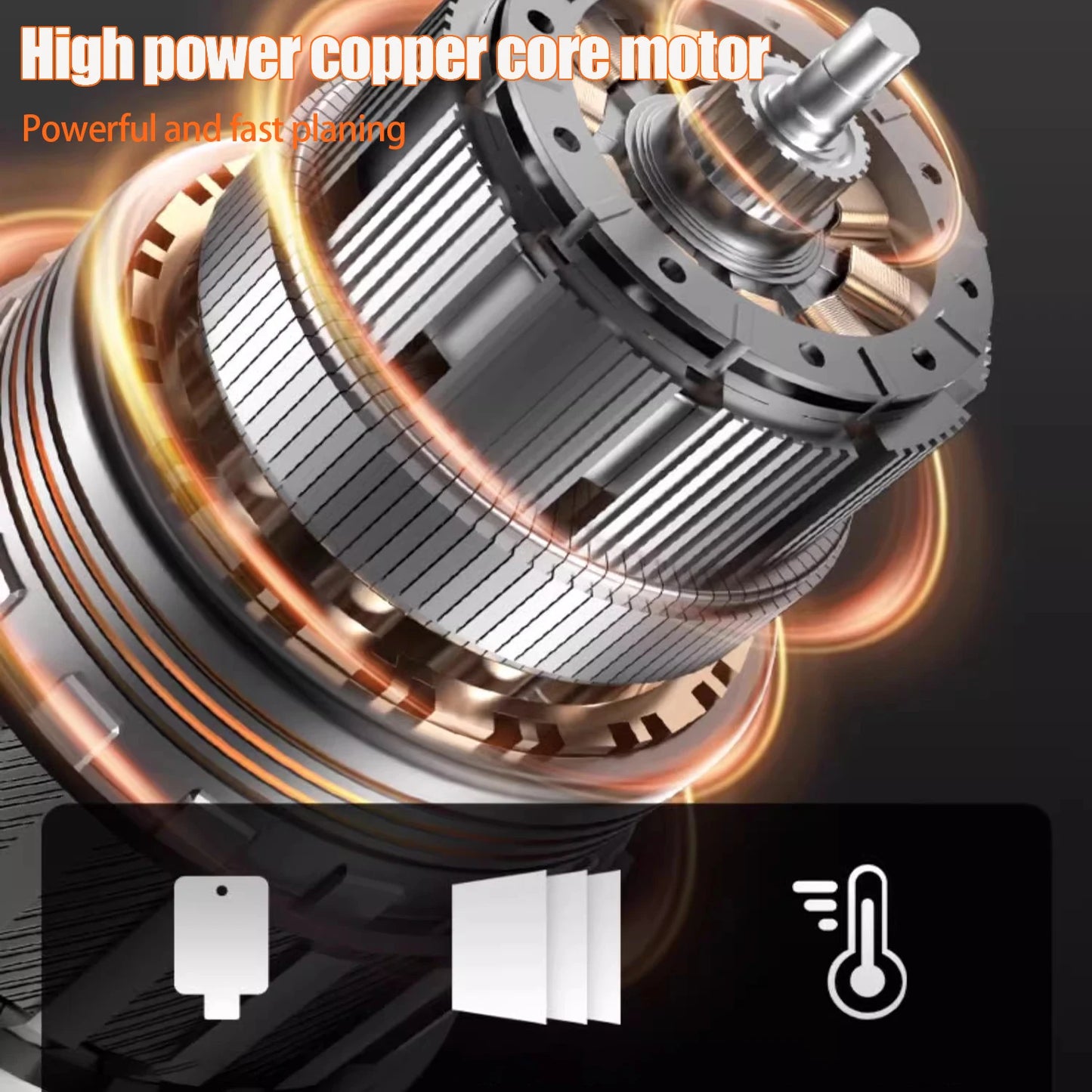 Portable Electric Wood Planer Woodworking Power Tool Household Planing Machine for Home Furniture Woodworking Tool