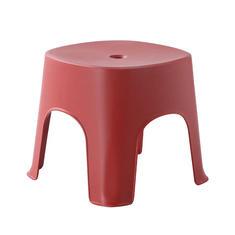 Thickened Plastic Small Bench Bathroom Stool Footstool Non-slip  Square Stool for Adult Children Bathroom Shower Seats S/M Size