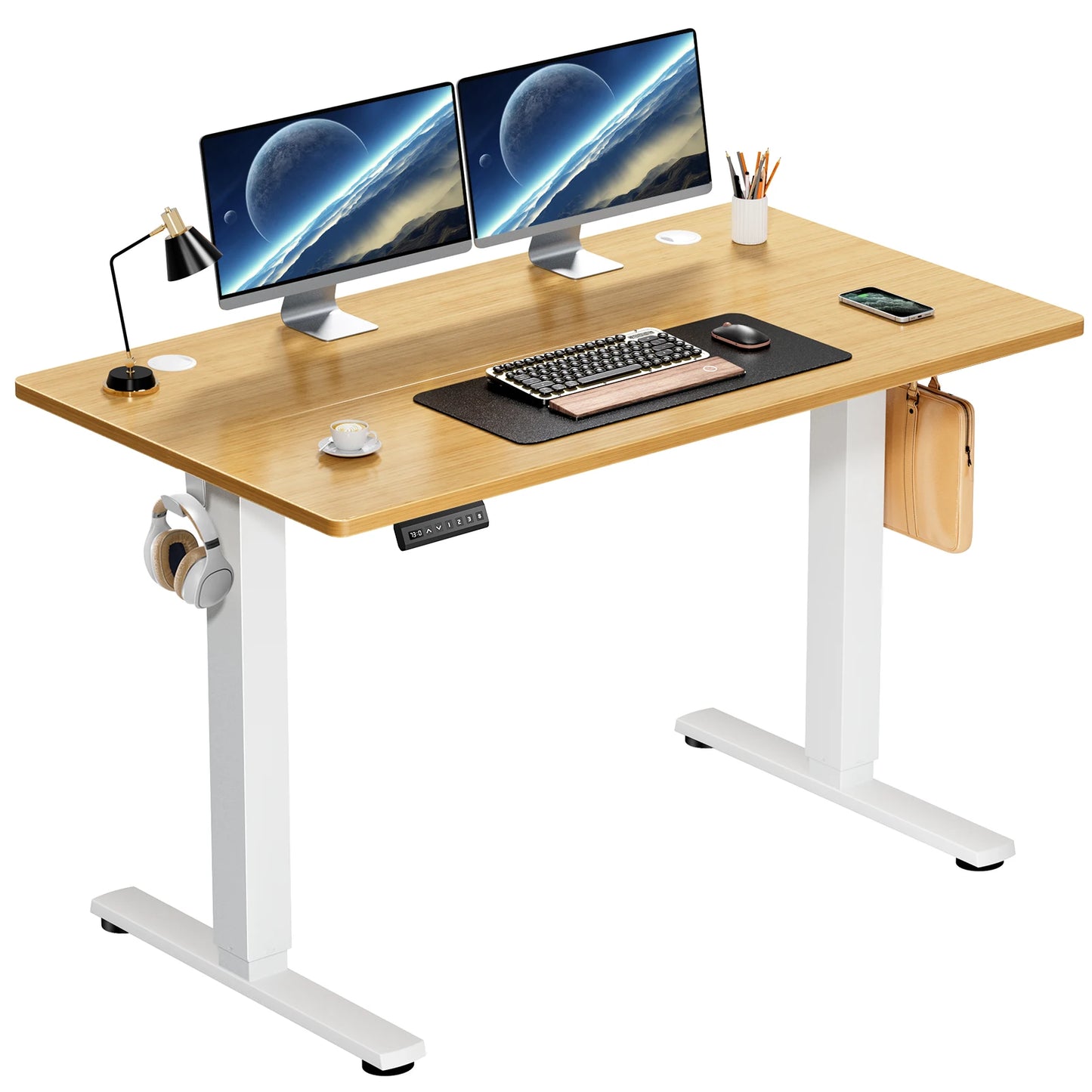 JHK Electric Ergonomic Computer Desk Workstation Adjustable