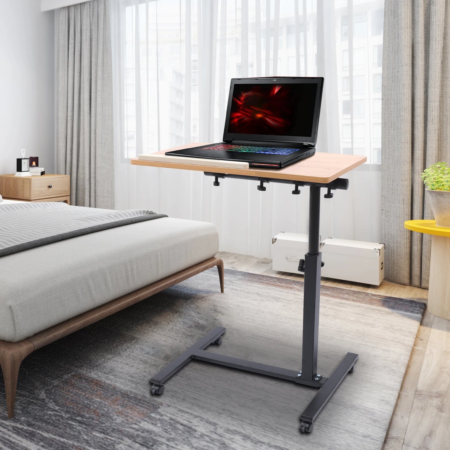 Adjustable Laptop Desk 360° Rotating Tabletop Mobile Stand