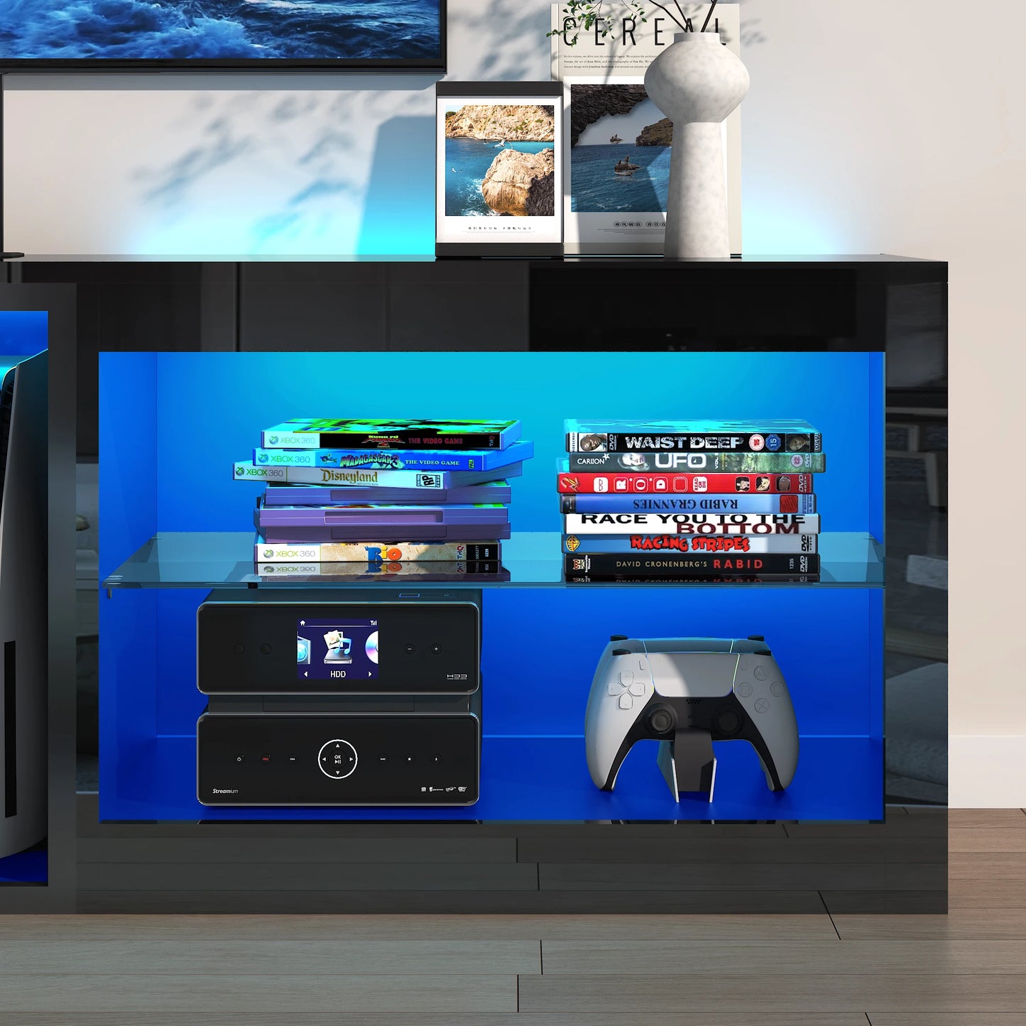 70 Inch TV Media console W/Drawers.