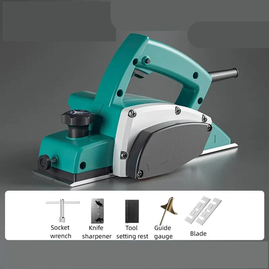 Portable Electric Wood Planer Woodworking Power Tool Household Planing Machine for Home Furniture Woodworking Tool