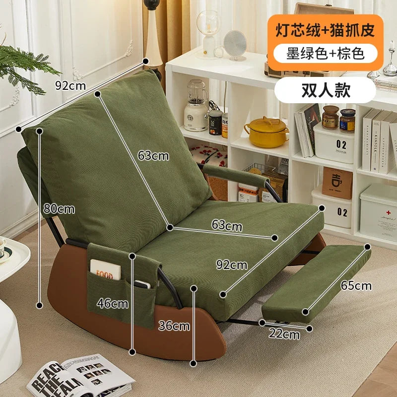 Kawaii Rocking Chair Single European Armchair Lazy Chair Floor Daybed Single Divani Da Soggiorno Home Furniture