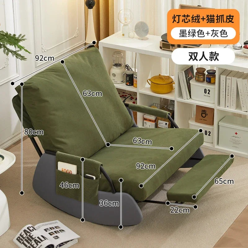 Kawaii Rocking Chair Single European Armchair Lazy Chair Floor Daybed Single Divani Da Soggiorno Home Furniture