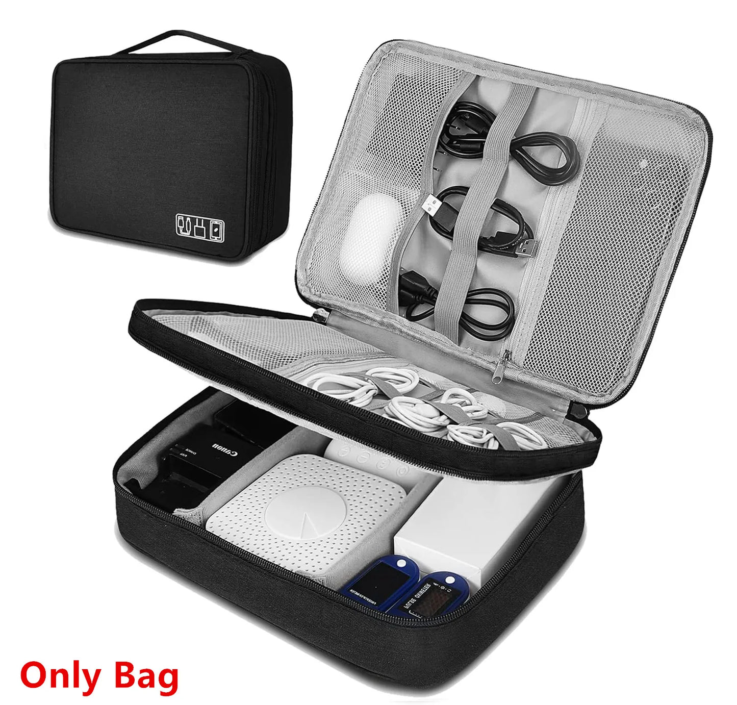 Cable Storage Bag Waterproof Digital Electronic Organizer