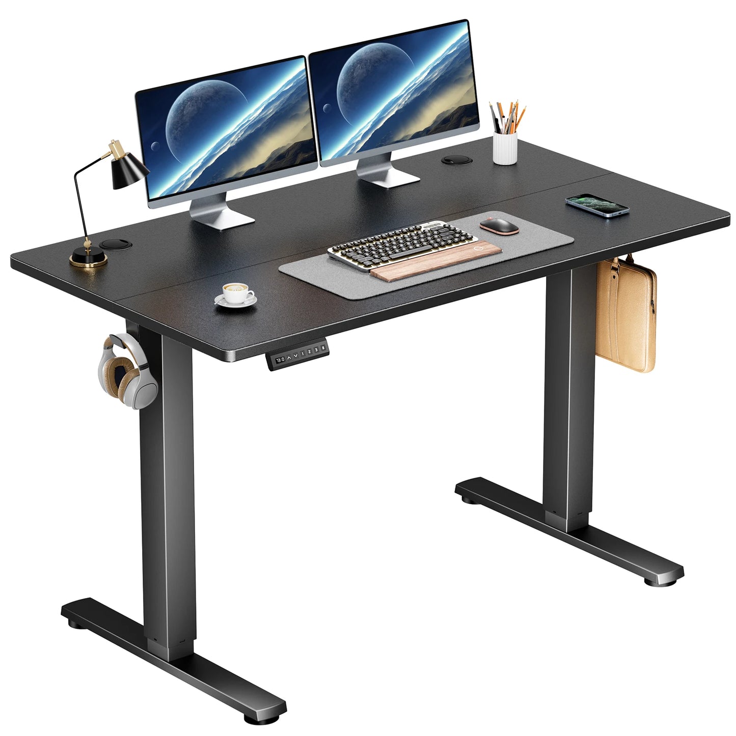 JHK Electric Ergonomic Computer Desk Workstation Adjustable