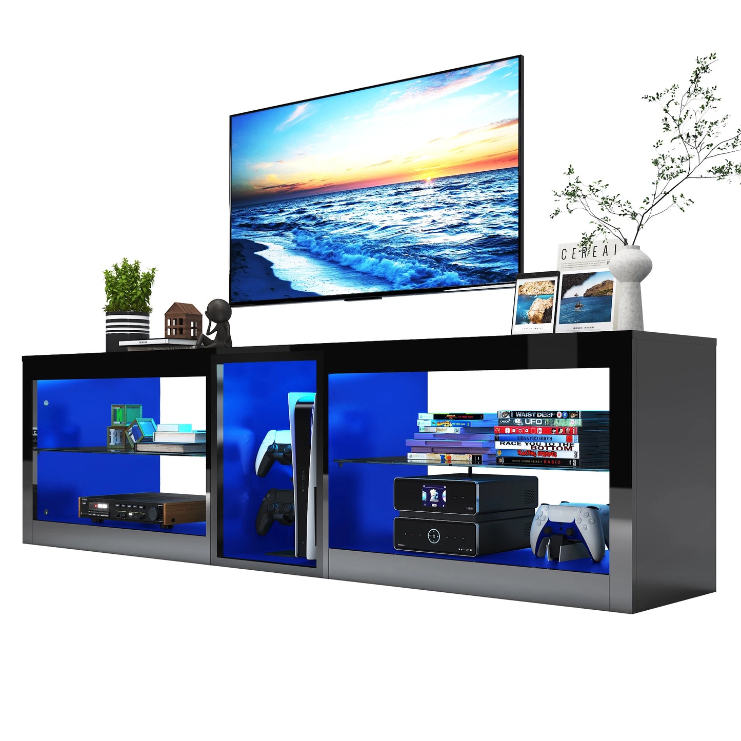 70 Inch TV Media console W/Drawers.