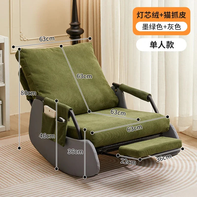 Kawaii Rocking Chair Single European Armchair Lazy Chair Floor Daybed Single Divani Da Soggiorno Home Furniture