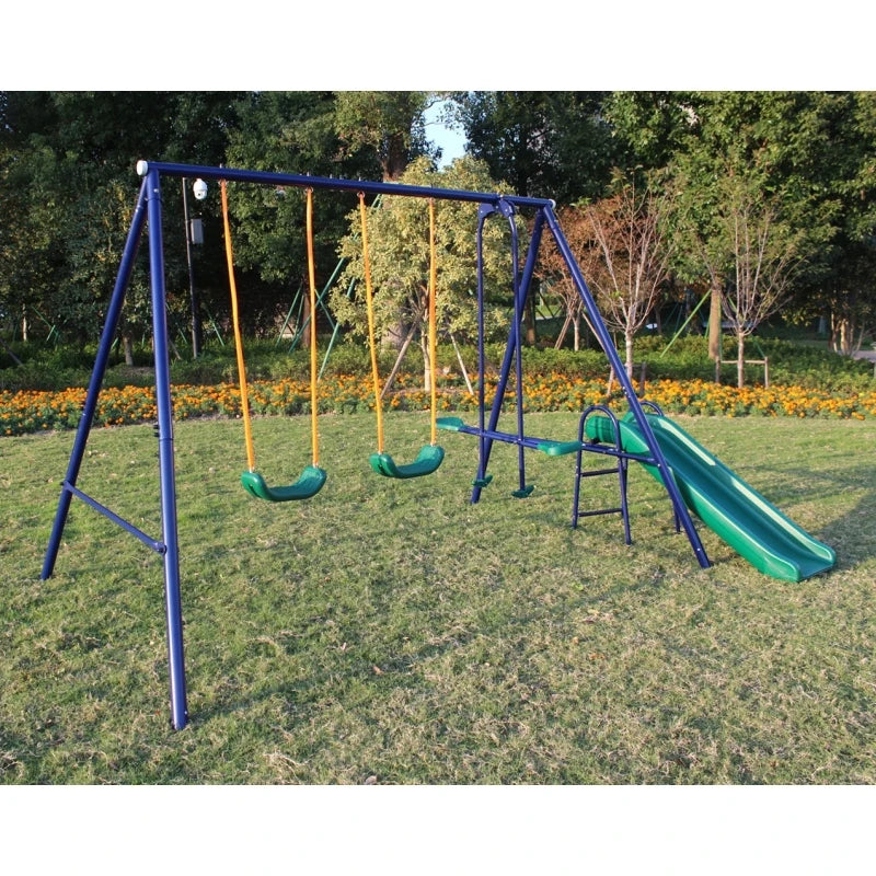 Metal Swing Set for Kids Outdoor