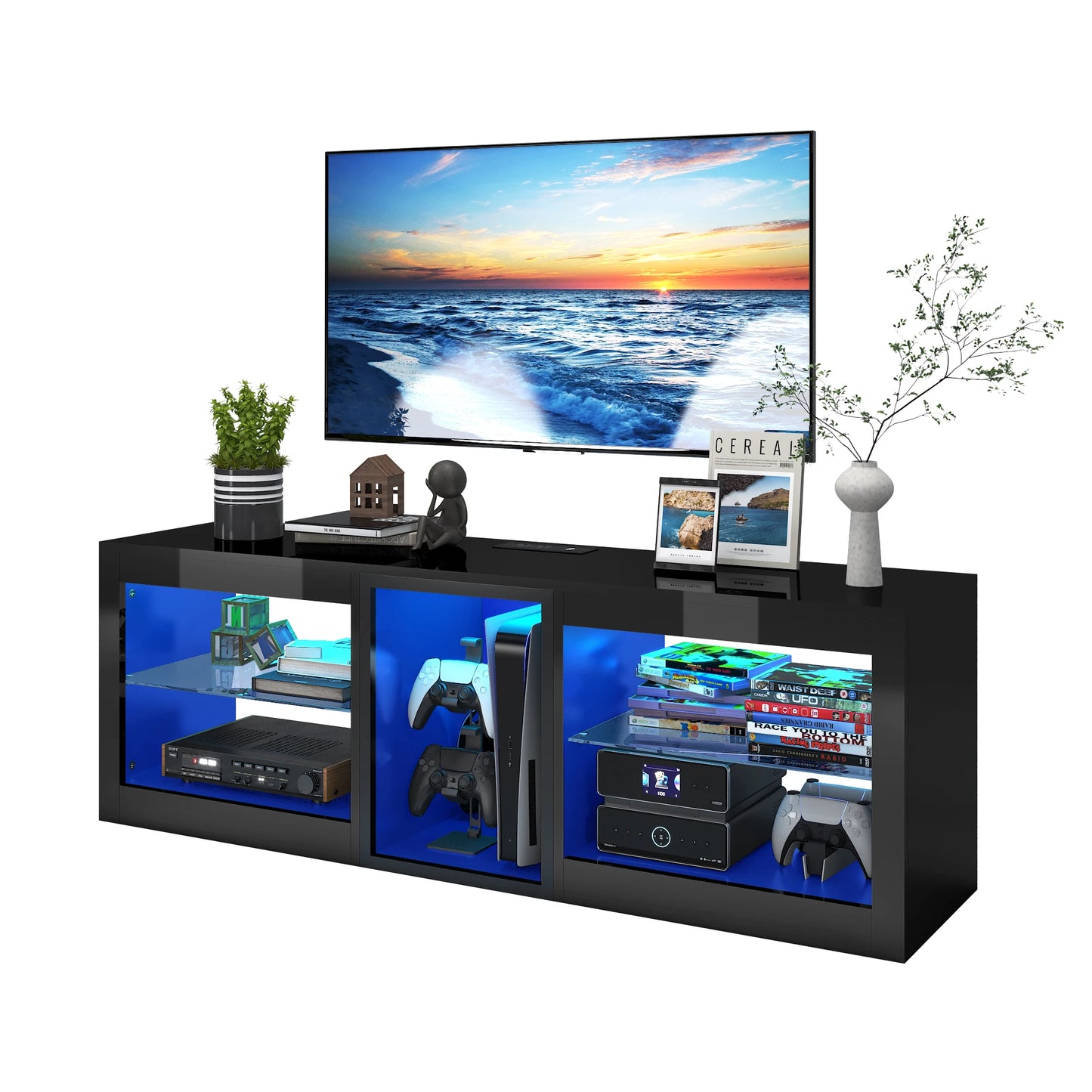 70 Inch TV Media console W/Drawers.